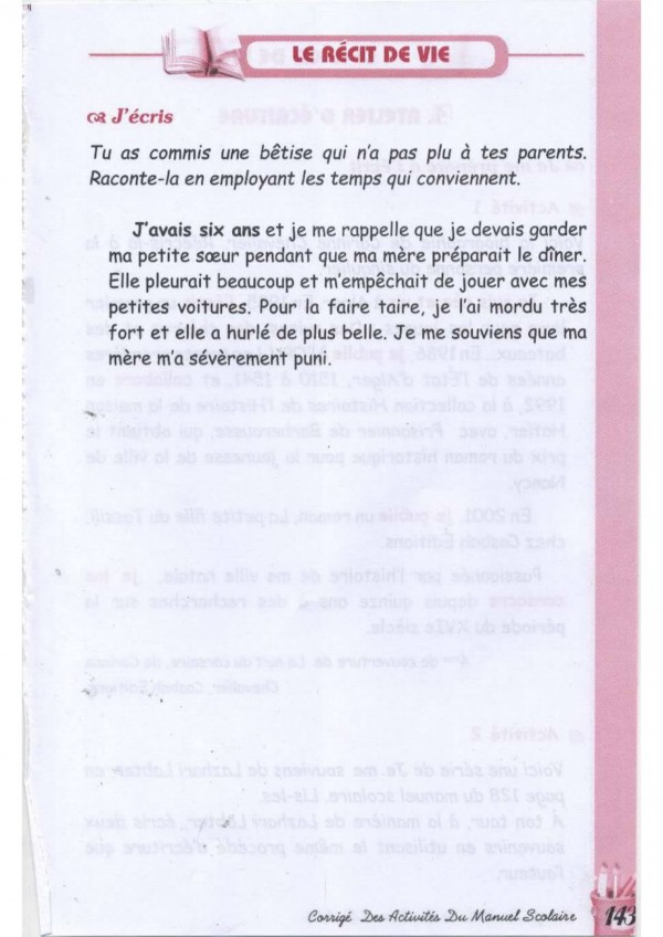حل الصفحة 127 من كتاب الفرنسية 3 متوسط